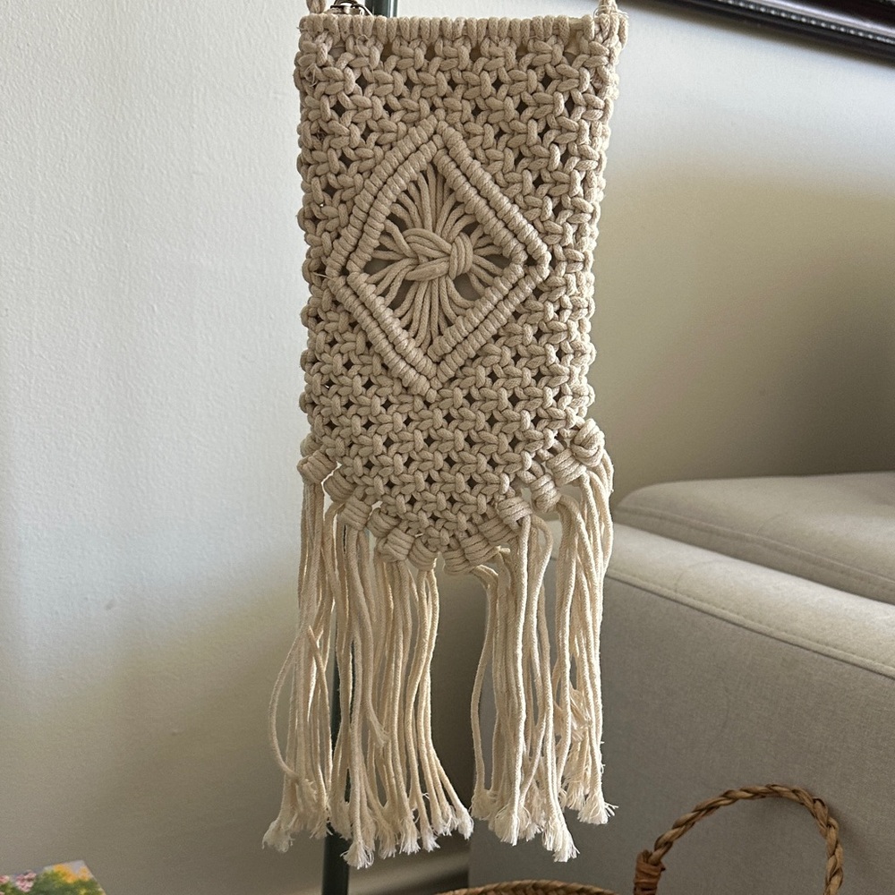 Handmade Macramé Fringe Bag